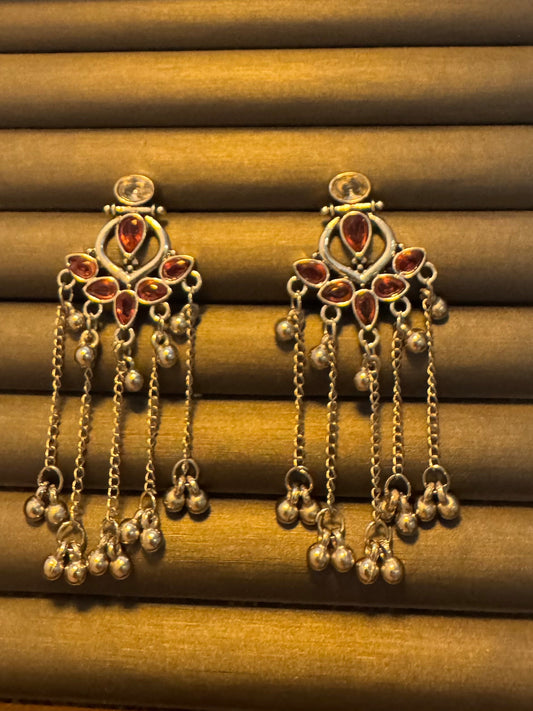 Red oxidized Jhumki❤️