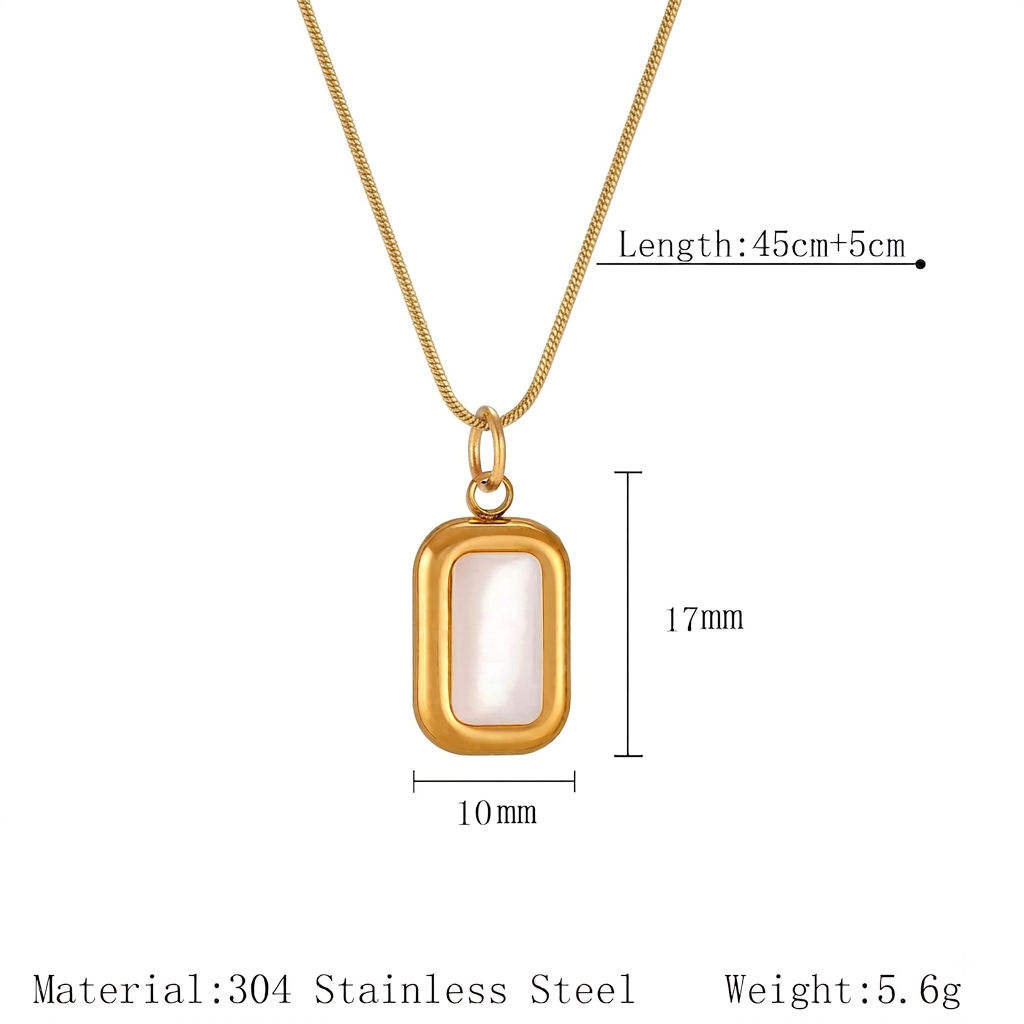 Pearl Tag Necklace