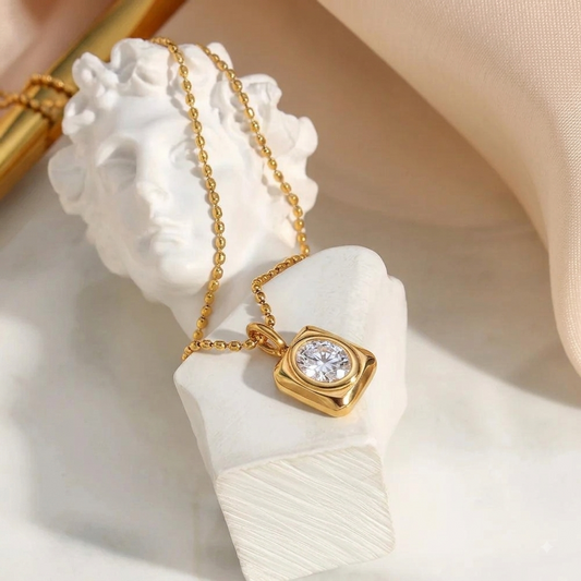 Crystal Frame Necklace