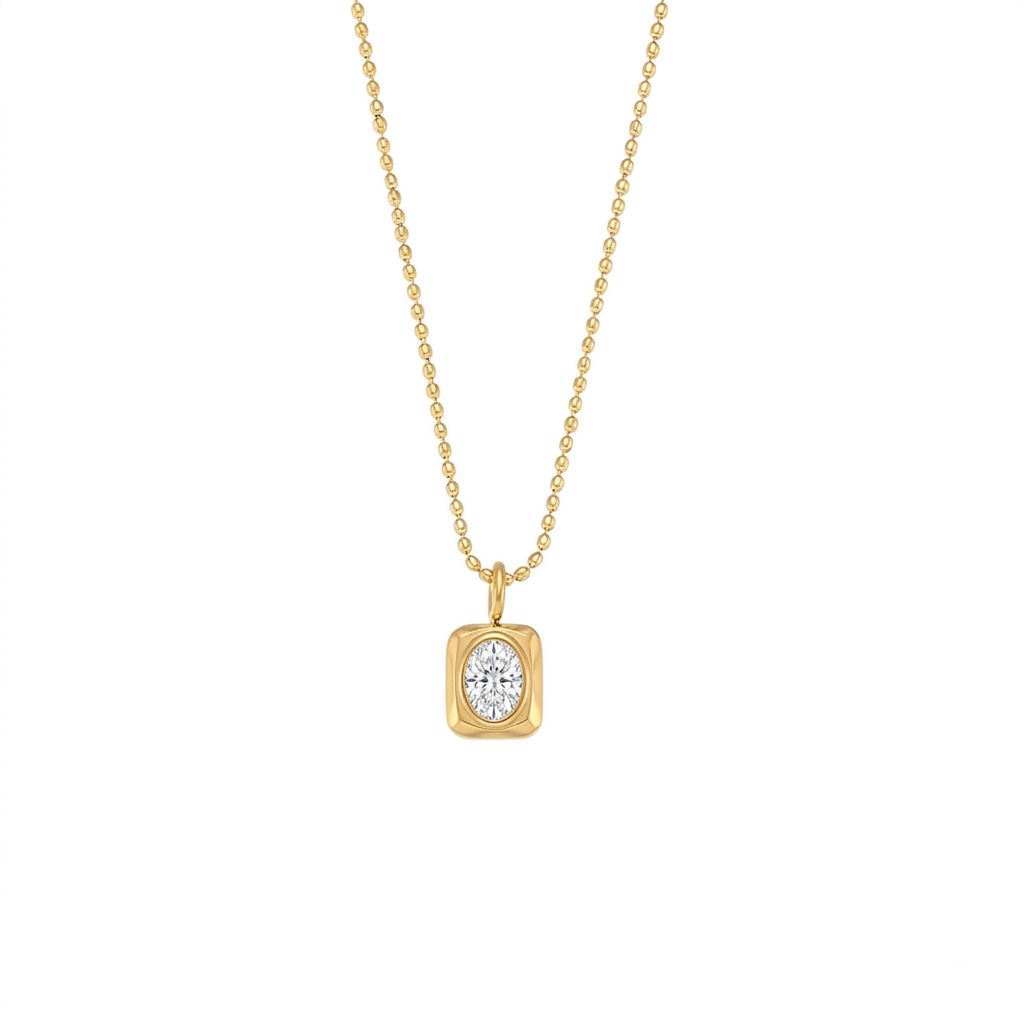 Crystal Frame Necklace